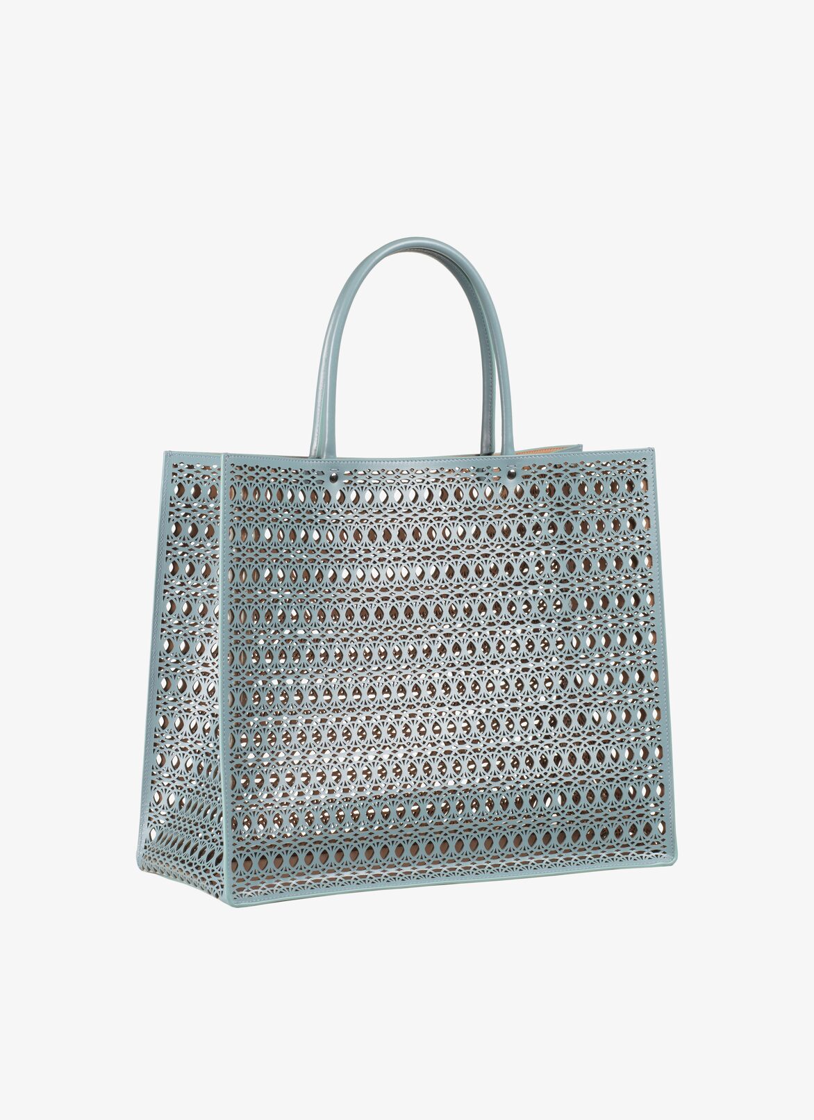Garance 36 Tote Bag ALAÏA LAGOON BLUE GARANCE 36 TOTE BAG